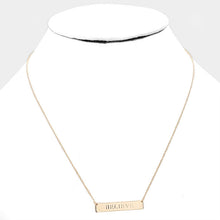 Load image into Gallery viewer, BELIEVE Message Necklace
