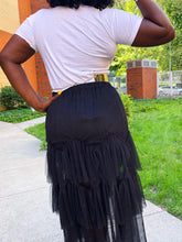 Load image into Gallery viewer, Black Shadow Skirt