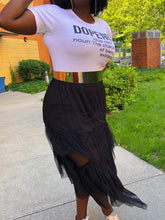 Load image into Gallery viewer, Black Shadow Skirt