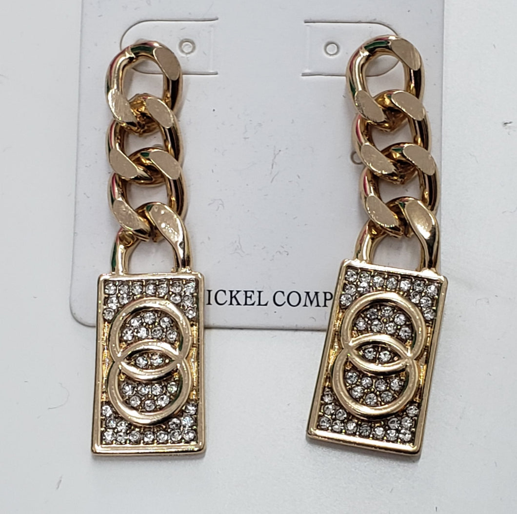 Gold Link earrings