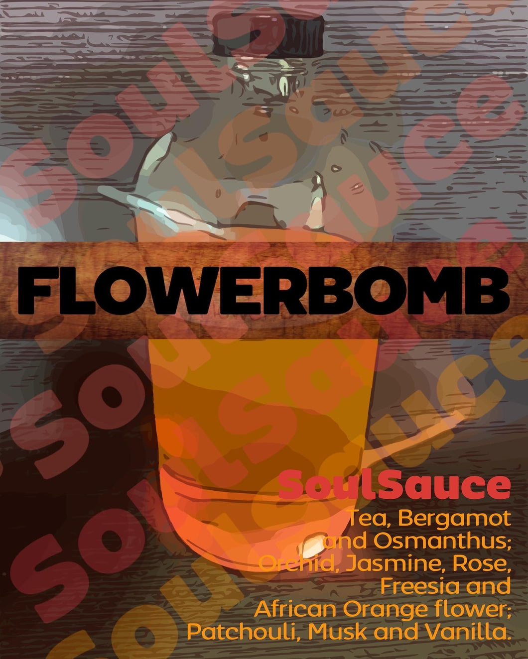 FlowerBomb Perfumed Body Oil by SoulSauce - Buy 4, Get 5