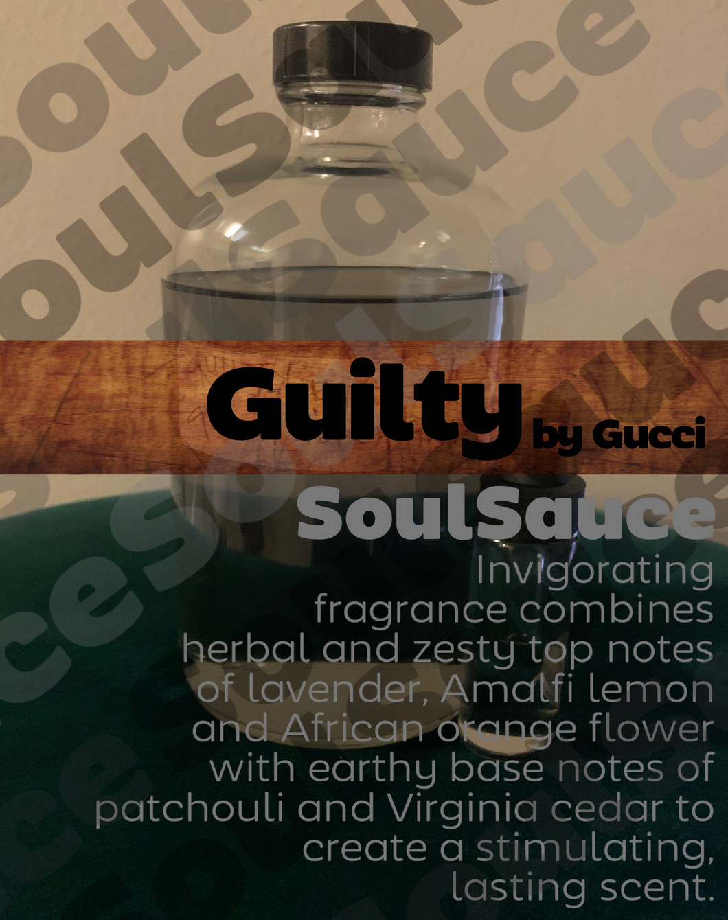 Guilty by Gucci for Him Perfumed Body Oil by SoulSauce - Buy 4, Get 5