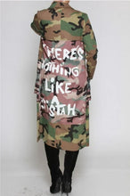 Load image into Gallery viewer, Camo &quot;There is nothing like a sistah&quot; jacket
