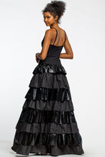 Load image into Gallery viewer, Black Ivory Layered Skirt
