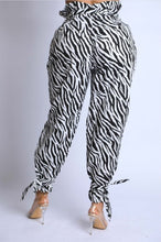 Load image into Gallery viewer, Zebra Tie Waist Pant

