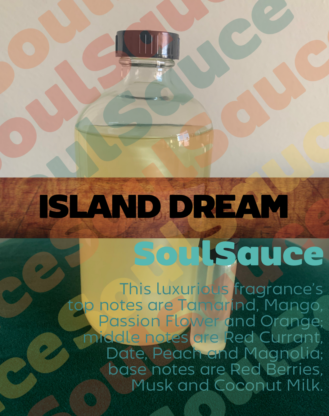 Island Dream perfumed Body Oil by SoulSauce- Buy 4, Get 5