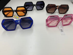 Tinted Hexagon Glasses